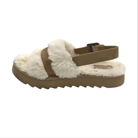 Koolaburra Fuzz'd Out Adjustable Sandal - Picture 3 of 7